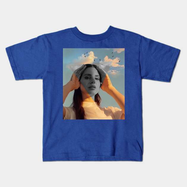 Lana Del Rey Kids T-Shirt by xmuratakyol